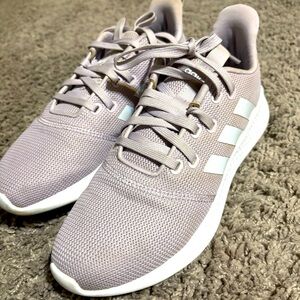 Light purple addidas sneakers
